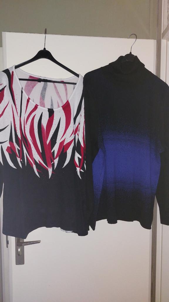 18 Truien/T-Shirts/vesten/blouses maat 48/50 enkele 52/54, Kleding | Dames, T-shirts, Ophalen of Verzenden, Gedragen, Maat 46/48 (XL) of groter