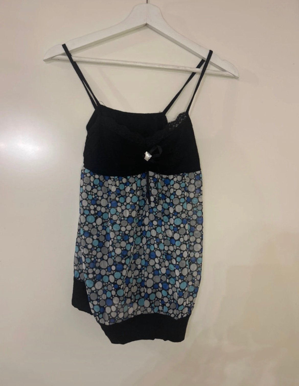 hemdje, Blauw, Ophalen of Verzenden, Gedragen, Maat 36 (S)
