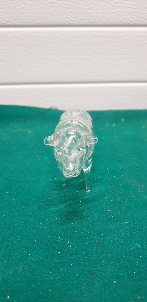 -	Beeld mondgeblazen koe, glas, Ophalen of Verzenden