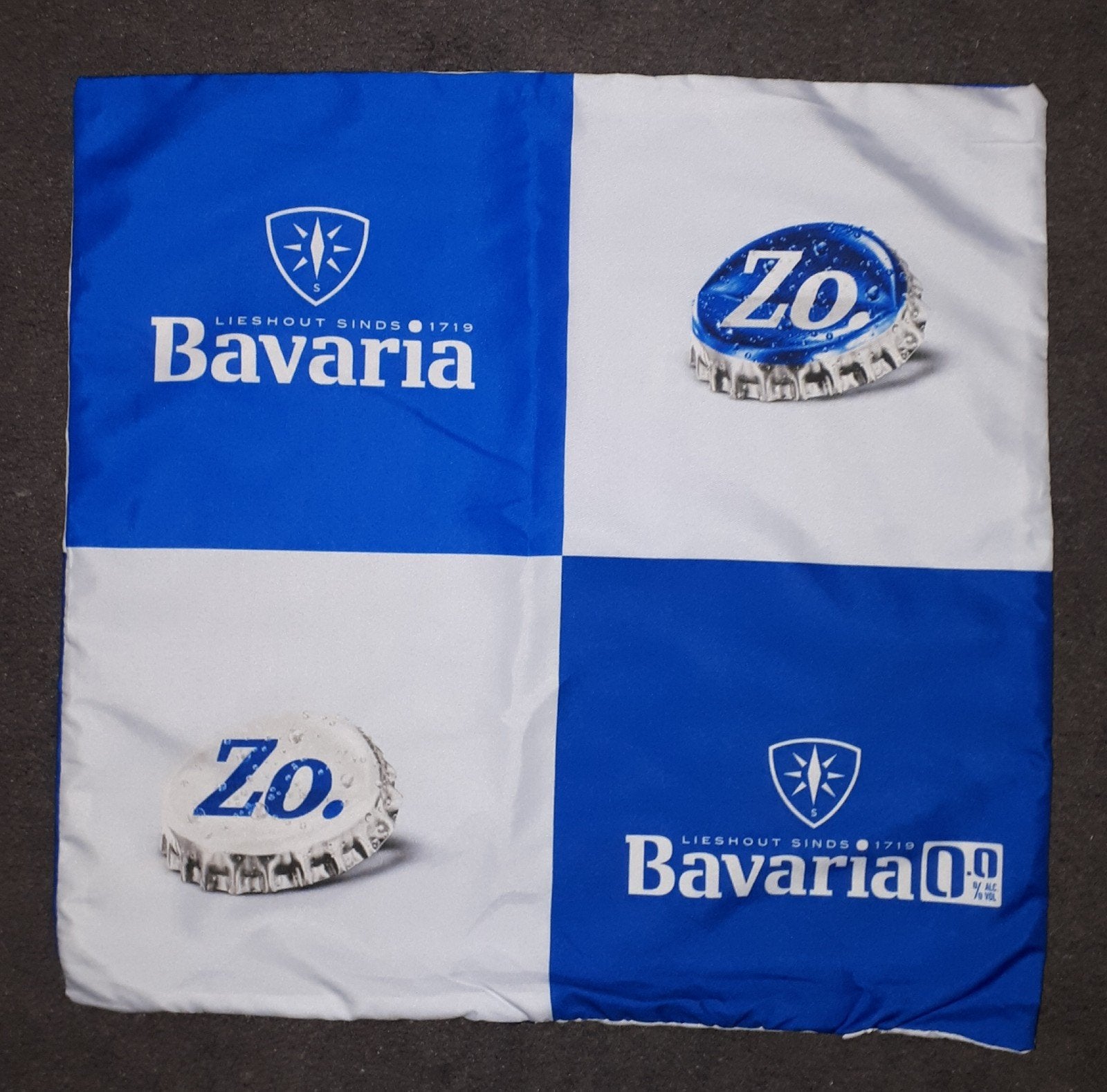 Bavaria 45x45 cm Dubbelzijdig Kussenhoes, Ophalen of Verzenden, Nieuw, Reclamebord, Plaat of Schild, Bavaria