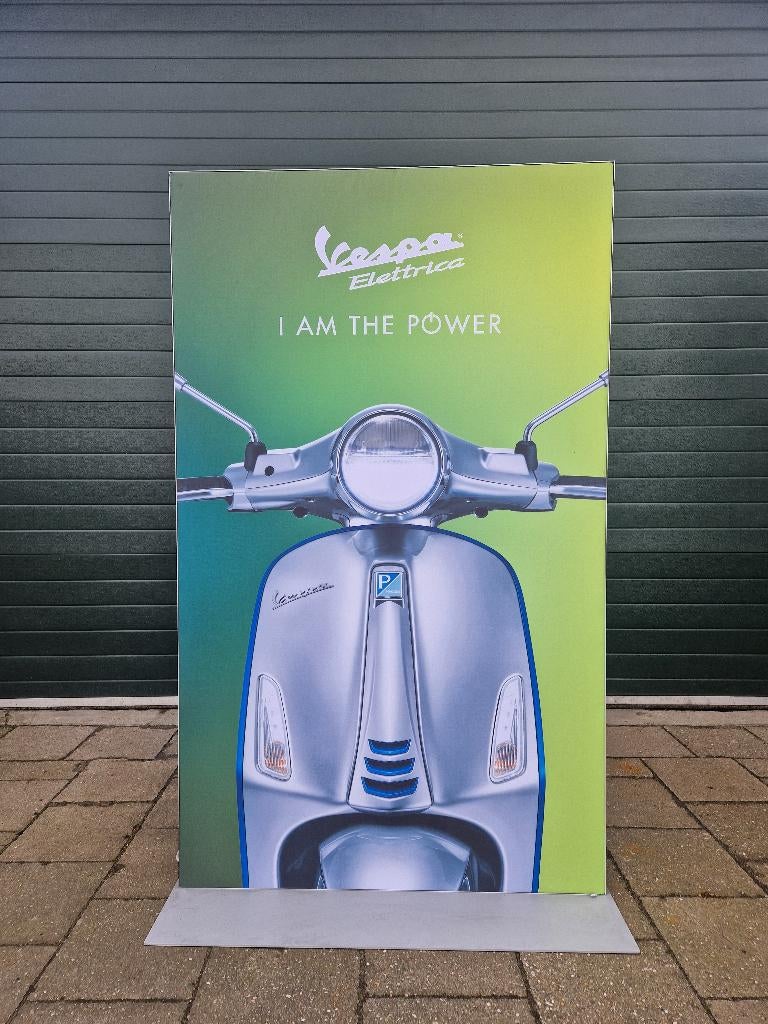 Dealer bord , lichtbak reclame Vespa piaggio dealer sign, Ophalen, Gebruikt, Overige typen, Piaggio