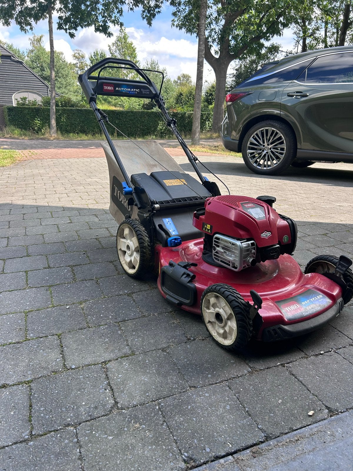 Toro Recycler SmartStow Benzine Grasmaaier, Tuin en Terras, Ophalen, Cirkelmaaier, Gebruikt, Mulchfunctie