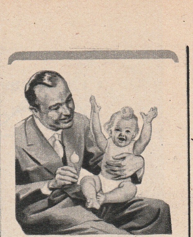 retro reclame 1958 SGA plastic luiers broekjes voor baby, Verzamelen, Retro, Overige typen, Verzenden