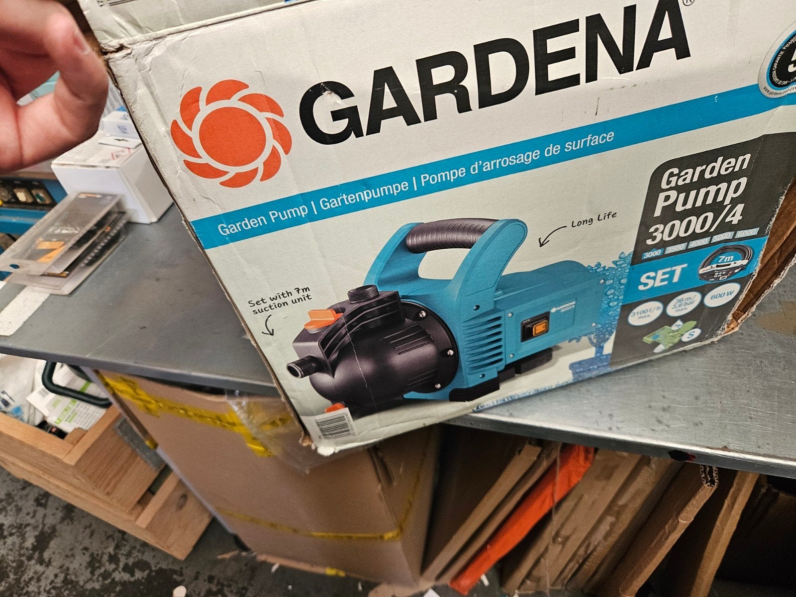 Gardena Tuinpomp 3000/4 Set - Kleine pomp voor gras, Ophalen, Nieuw, Elektrisch, Besproeiingspomp