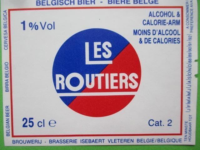 bieretiket Belgie 7-5 (14Y) isebaert, Verzamelen, Biermerken, Ophalen of Verzenden, Gebruikt, Overige typen, Overige merken