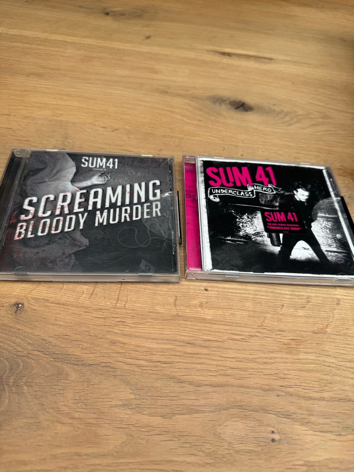 Sum 41 CD's: Screaming Bloody Murder & Underclass Hero, Ophalen of Verzenden, Gebruikt, Punk Rock, Album