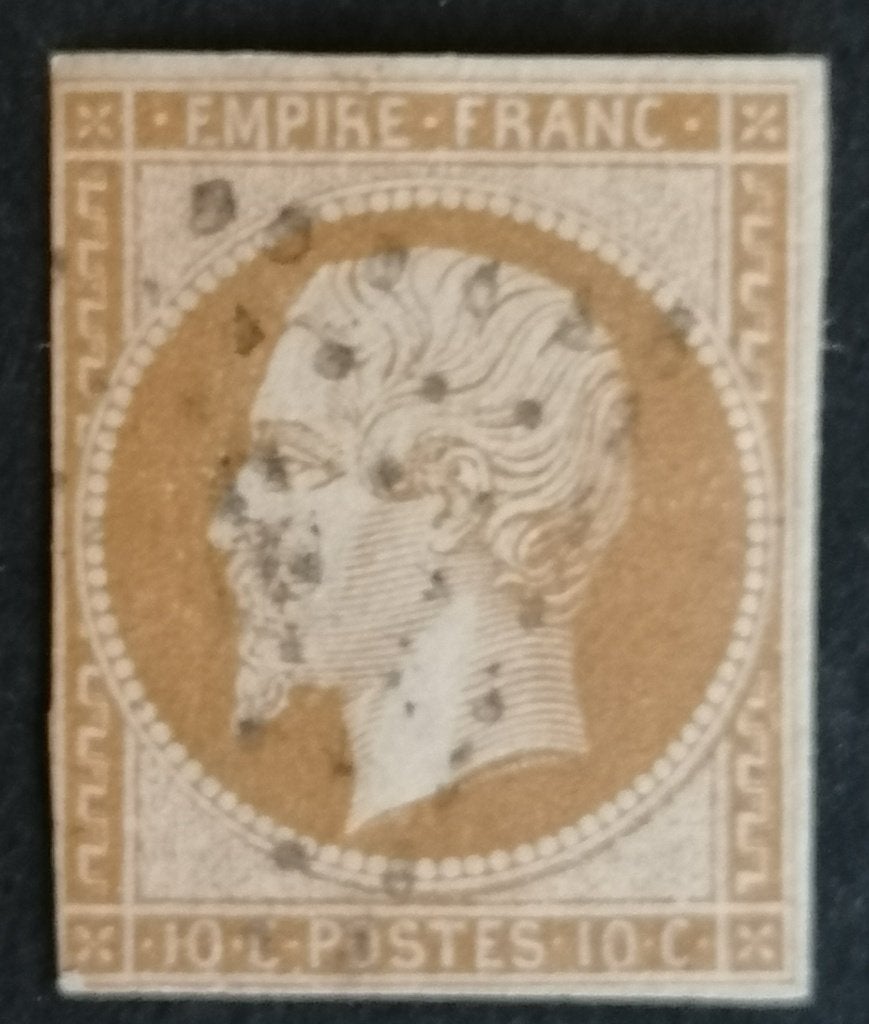 Frankrijk nr. 12IA Napoleon III 1853, Verzenden, Gestempeld