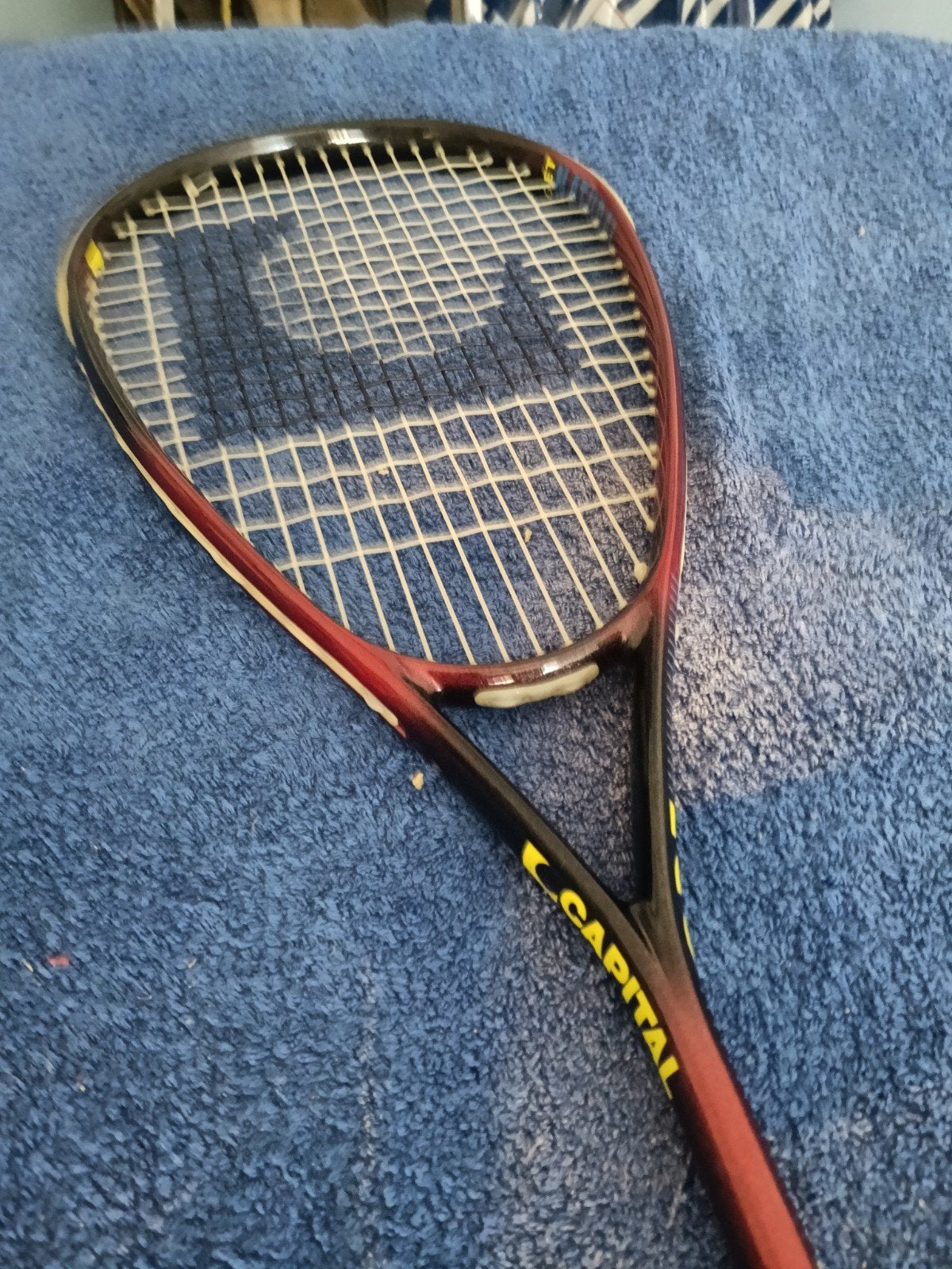 CAPITAL OLIVER GET NATURAL SQUASH RACKET, Ophalen