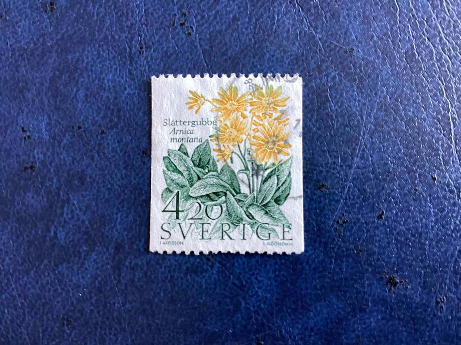 Zweden 1987- Mi.1426- Slåttergubbe Arnica montana 4.20, Ophalen of Verzenden, Gestempeld, Dier of Natuur