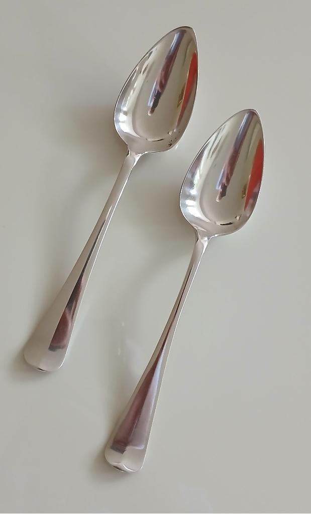 2 Antieke Zilveren Lepels, Antiek en Kunst, Verzenden