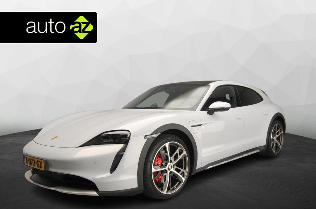 Porsche Taycan Cross Turismo 4S 93 kWh SoH 95,5% | Luchtveri, Auto's, Porsche, Zwart, 110 €/maand, 4 stoelen, Adaptive Cruise Control