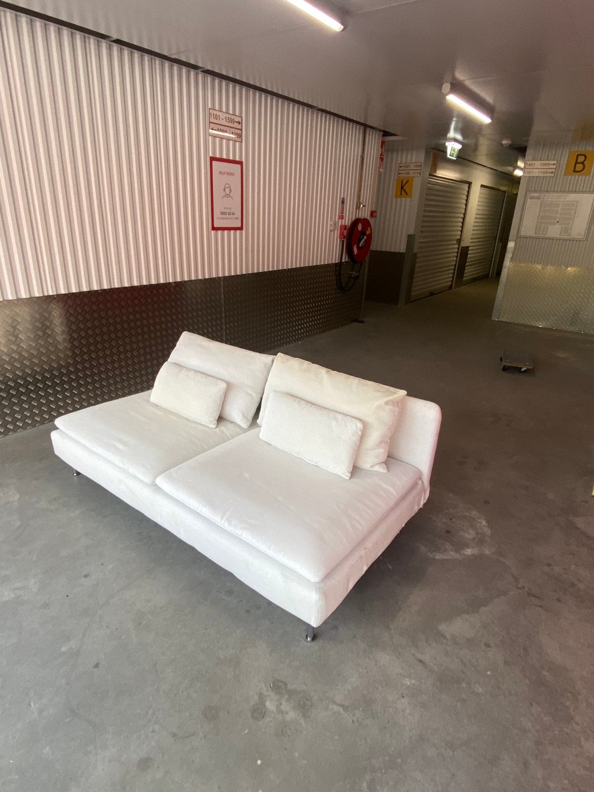 IKEA SÖDERHAMN BANK -gratis bezorging-, Huis en Inrichting, Ophalen of Verzenden, Zo goed als nieuw, Driepersoons