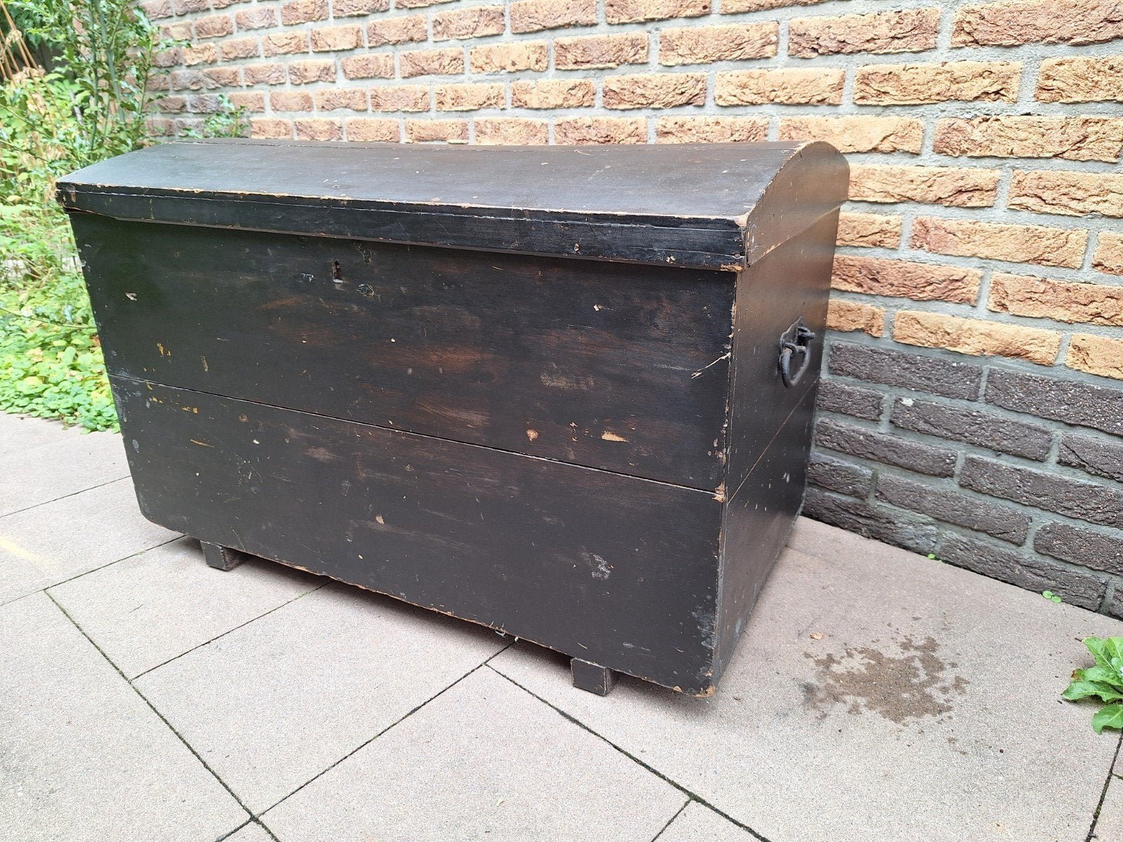 Leuke ouwe houten kist van vroeger, Huis en Inrichting, 50 – 75, Gebruikt, 50 tot 100 cm, 50 tot 75 cm