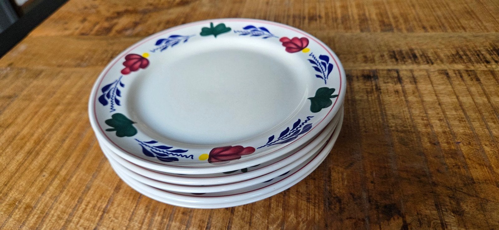 Boerenbont Servies Set: Borden, Ovenschaal & Kommen, Huis en Inrichting, Ophalen, Keramiek, Landelijk/Boerenbont, Zo goed als nieuw