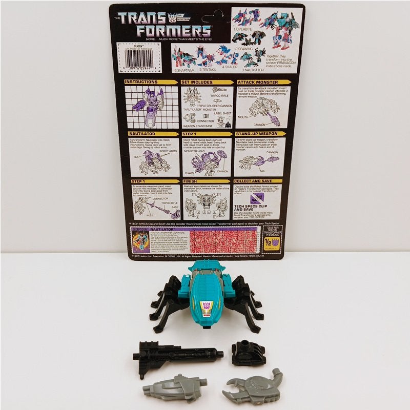 Transformers G1 Seacons (Piranacon) Nautilator V1 1987, Verzamelen, Transformers, G1, Ophalen of Verzenden, Zo goed als nieuw