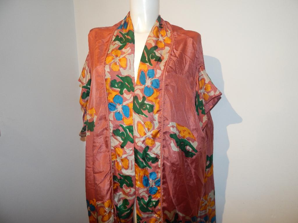 Mes Demoiselles prachige zijde kimono mooie print One size, Overige kleuren, Verzenden, Maat 46/48 (XL) of groter, Zo goed als nieuw