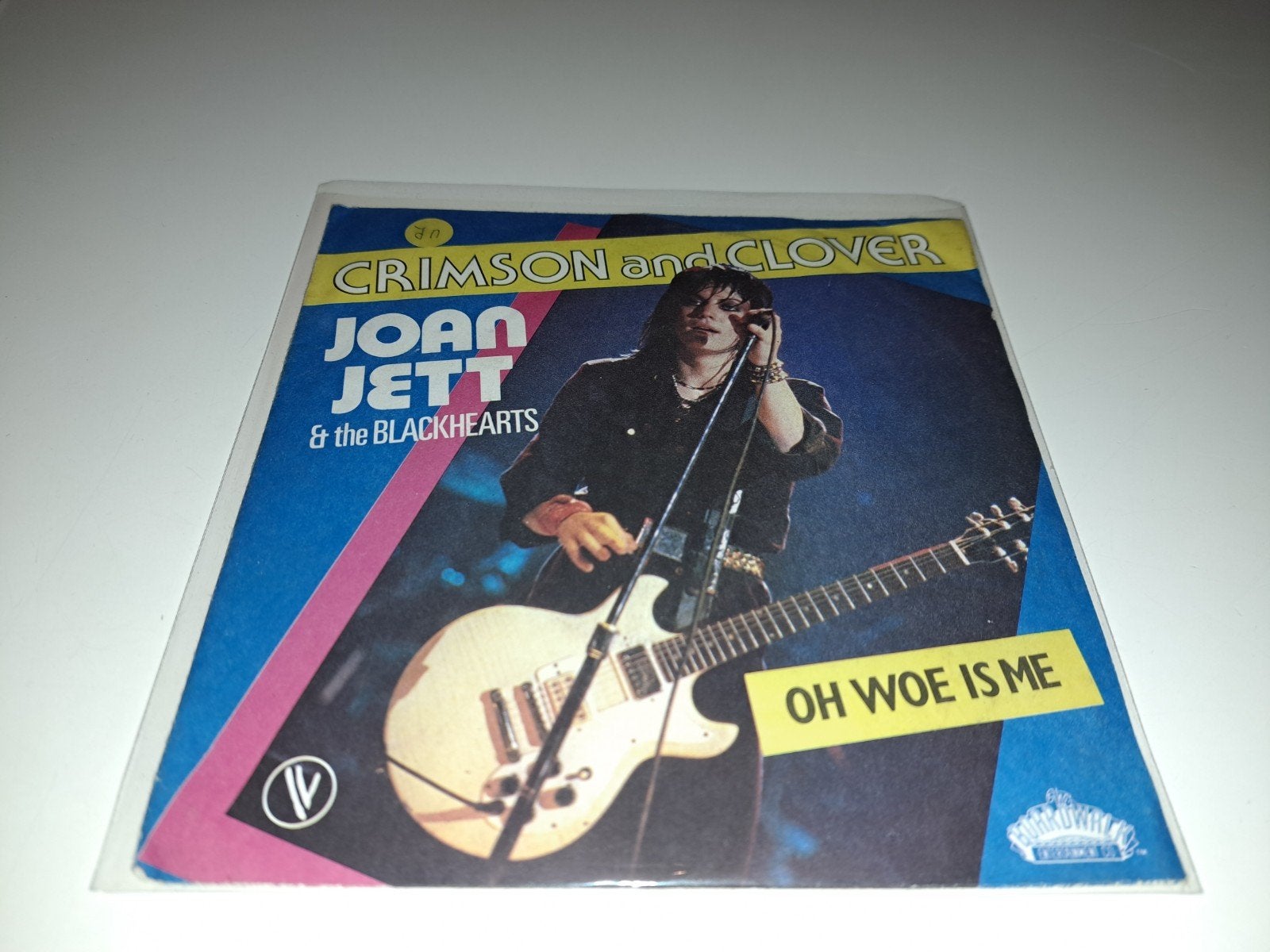 7" Joan Jett & the Blackhearts : Crimson and Clover, Verzenden, Gebruikt, 7 inch, Overige genres