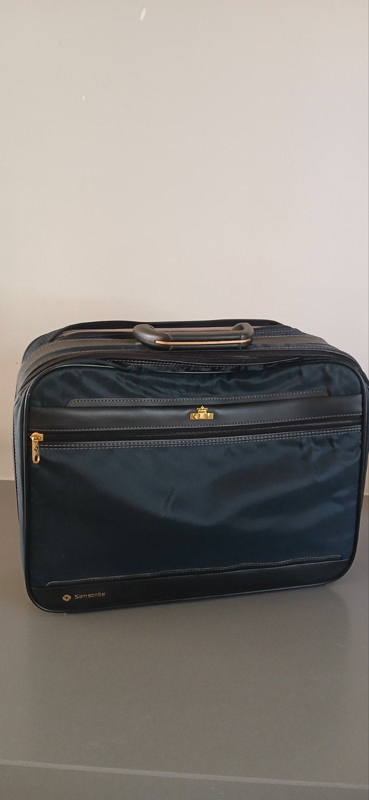 KLM Samsonite tas, Ophalen of Verzenden, Blauw, 30 cm of meer