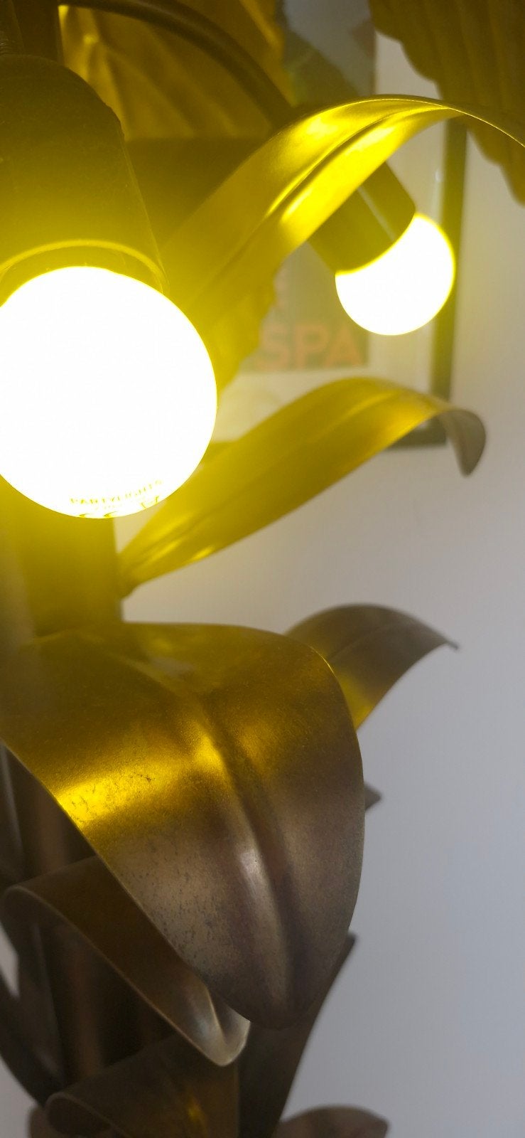 Palmboom lamp van Sissy-Boy, 163 cm hoog, Ophalen, Tropisch, Hollywood Regency, Gebruikt, Metaal