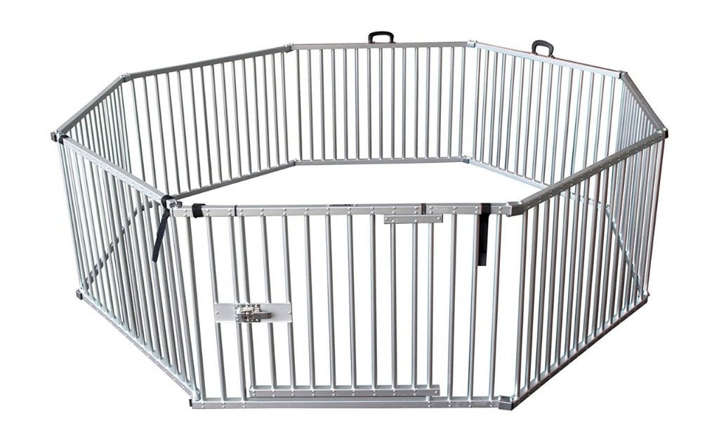 Puppyren Hondenren Aluminium Opvouwbaar 8x76 cm 63 Hoog, Ophalen of Verzenden, Nieuw, Hondenren