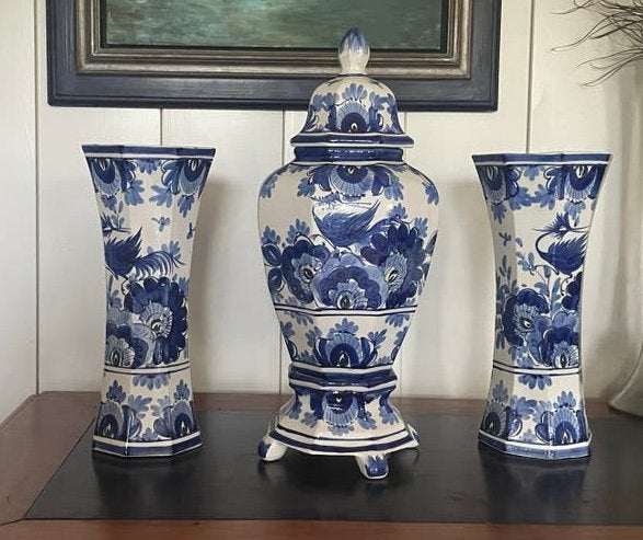 Prachtig Delftsblauw Kaststel - CWS Delft (ca. 1940-1970), Ophalen