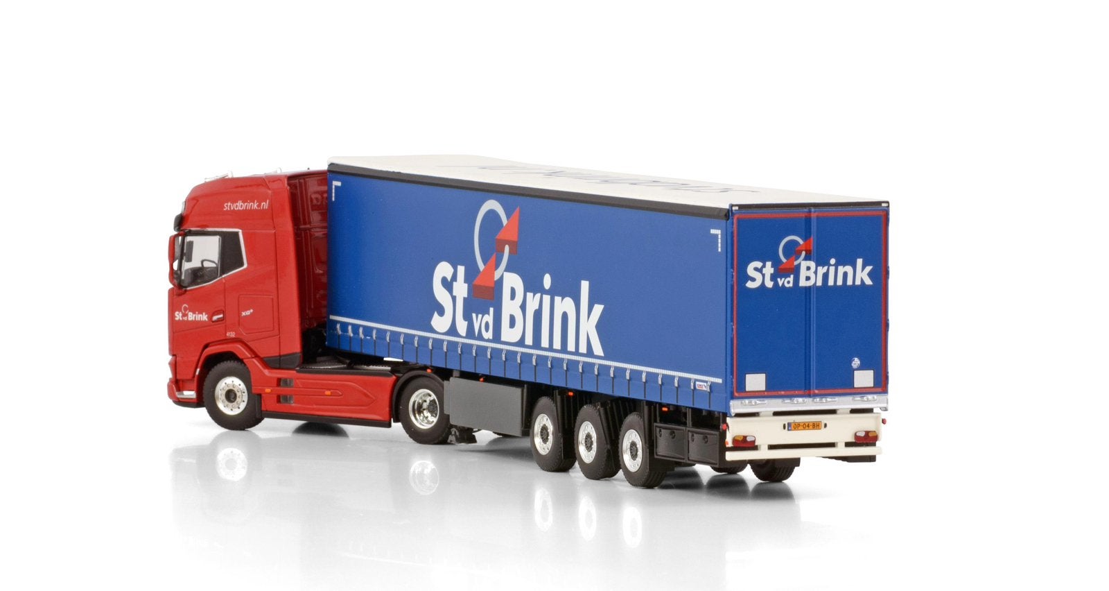 St vd Brink DAF XG+ met huifoplegger 1:50, St vd Brink, Nieuw, Tolweg 15 Ermelo, Ophalen of Verzenden
