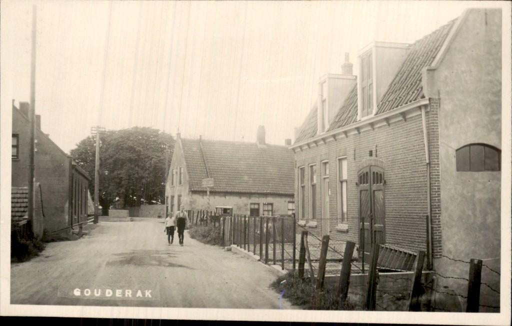 Gouderak - Fotokaart - Bromografia, Verzamelen, Ansichtkaarten | Nederland, Ophalen of Verzenden, 1920 tot 1940, Ongelopen, Zuid-Holland