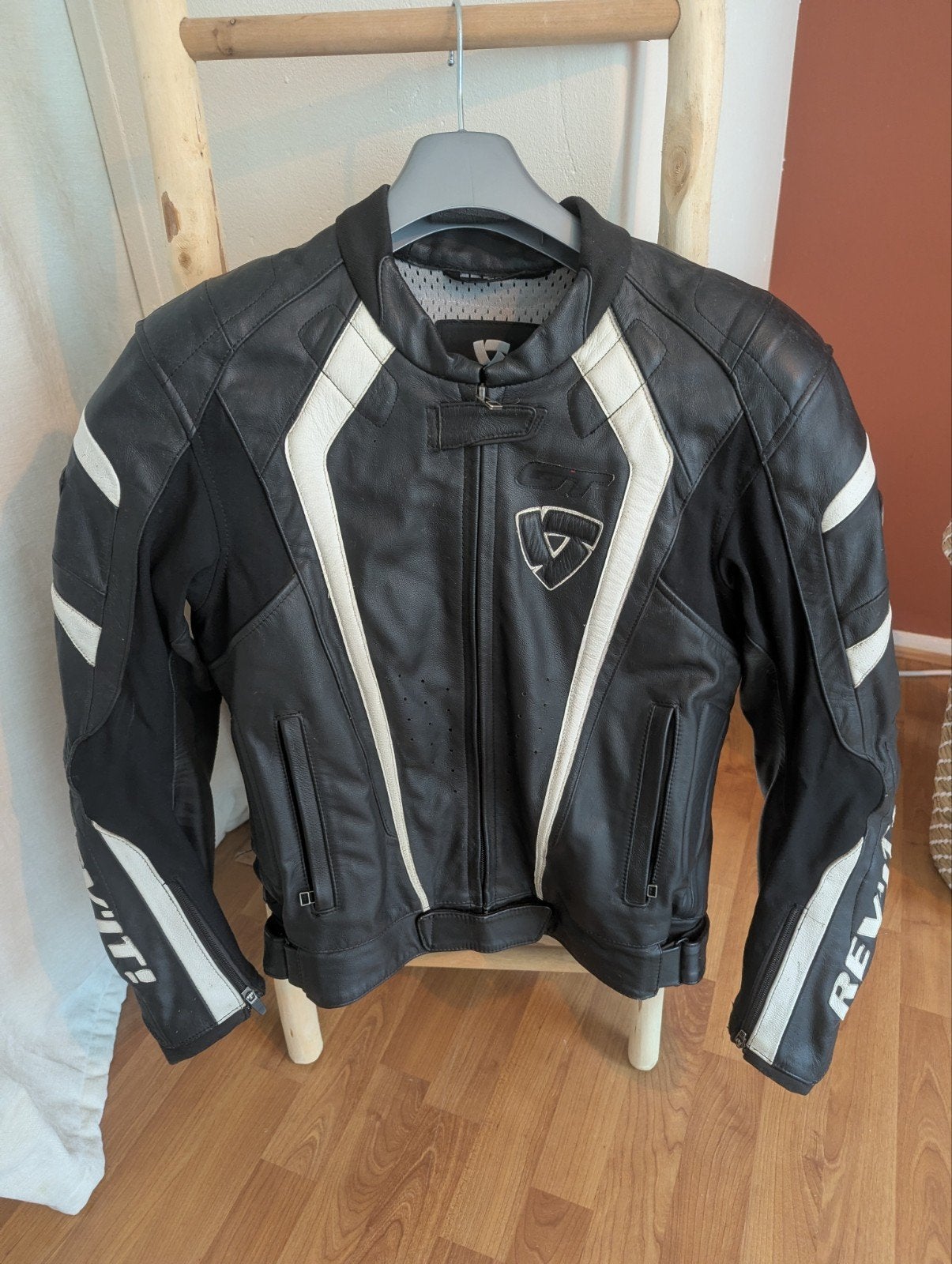 REV'IT! motorjas - Zwart/Wit, REV'IT!, Dames, Jas | leer, Ophalen of Verzenden