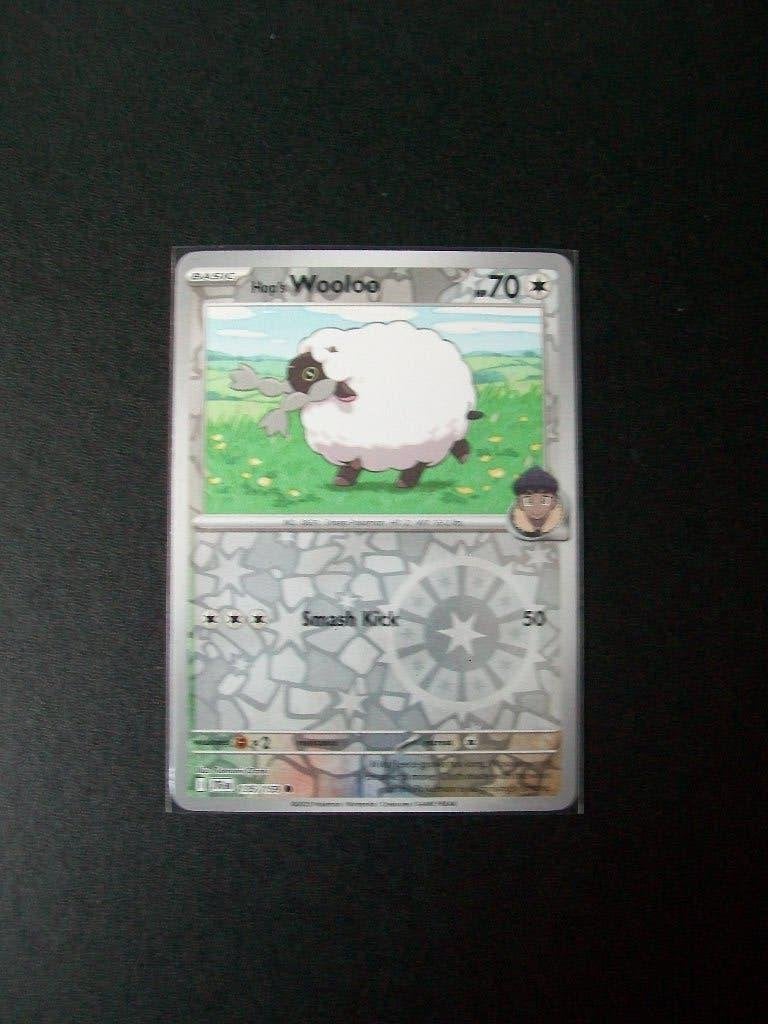 5071. Nieuwe Pokemon Kaart Holofoil Hop's WOOLOO  (135/159), Verzenden, Nieuw, Losse kaart, Foil