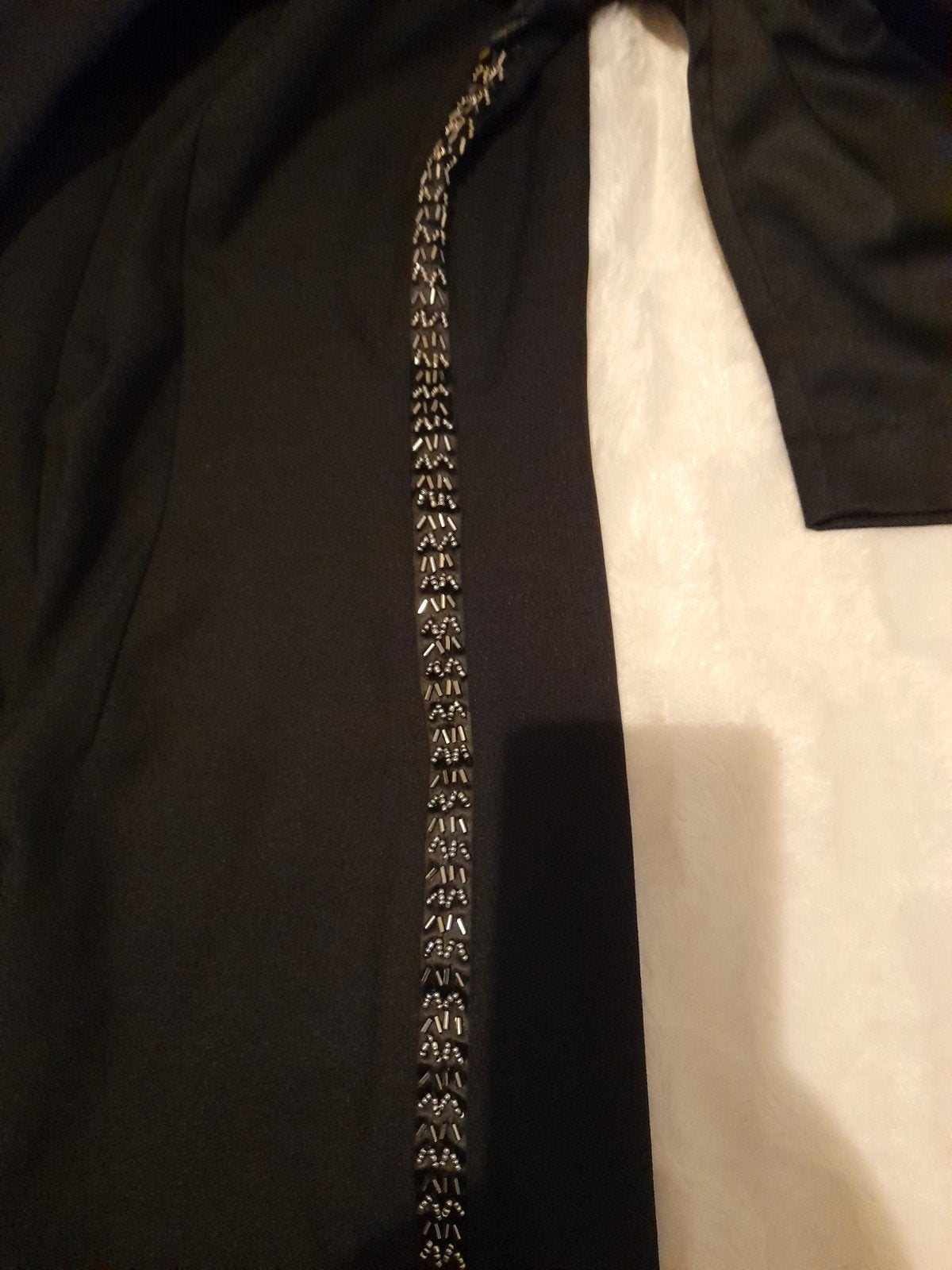 Zwarte jurk met zilveren kralen - Maat M, Kleding | Dames, Jurken, Ophalen of Verzenden