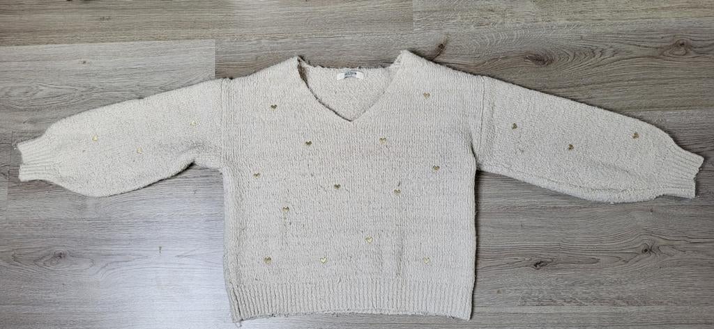 By Clara trui met hartjes, Kleding | Dames, Truien en Vesten, By Clara, Ophalen of Verzenden, Zo goed als nieuw, Maat 38/40 (M)