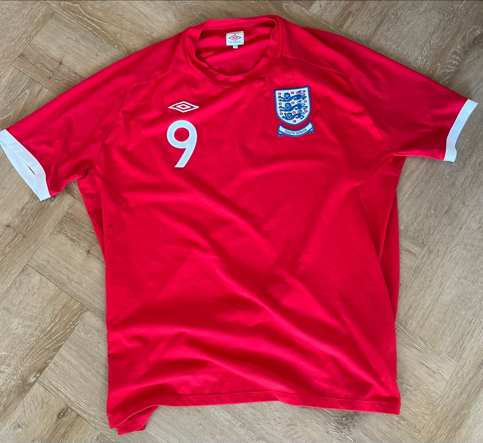 Engeland thuisshirt 2010 WK - Peter Crouch #9, Ophalen of Verzenden, Zo goed als nieuw, Buitenlandse clubs, Shirt