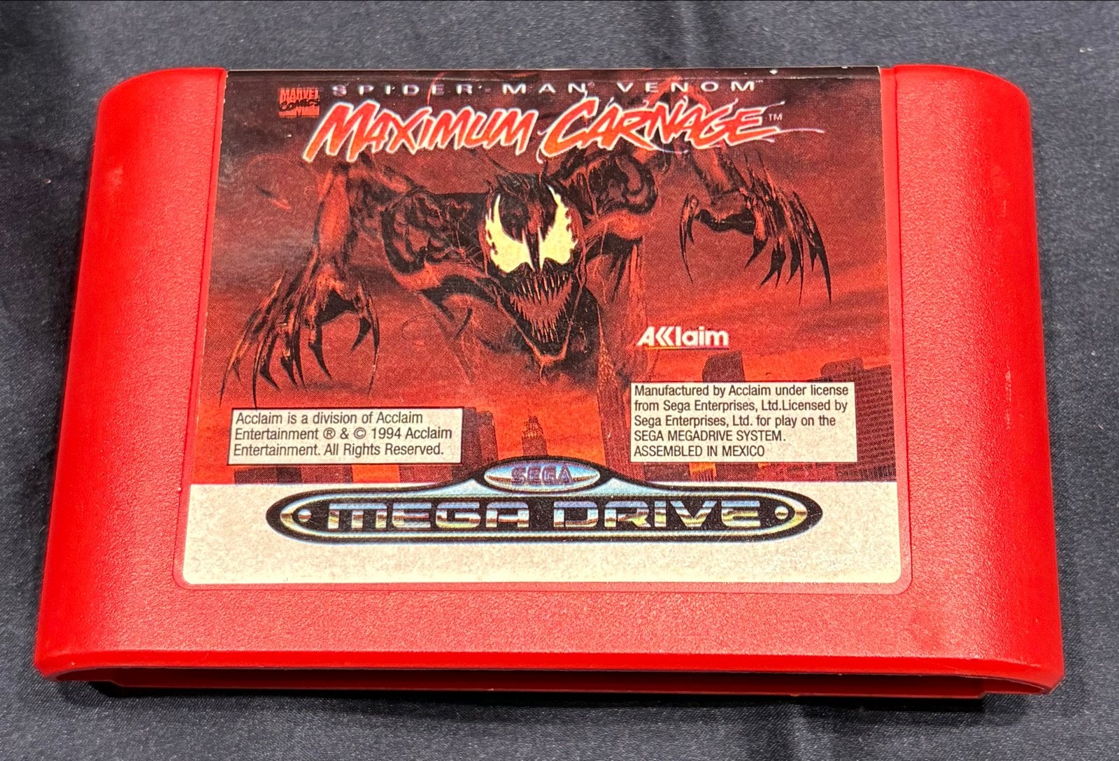 Sega Mega Drive Spidery-Man Venom Maximum Carnage (Zeldzaam), Avontuur en Actie, Gebruikt, 1 speler, Ophalen of Verzenden