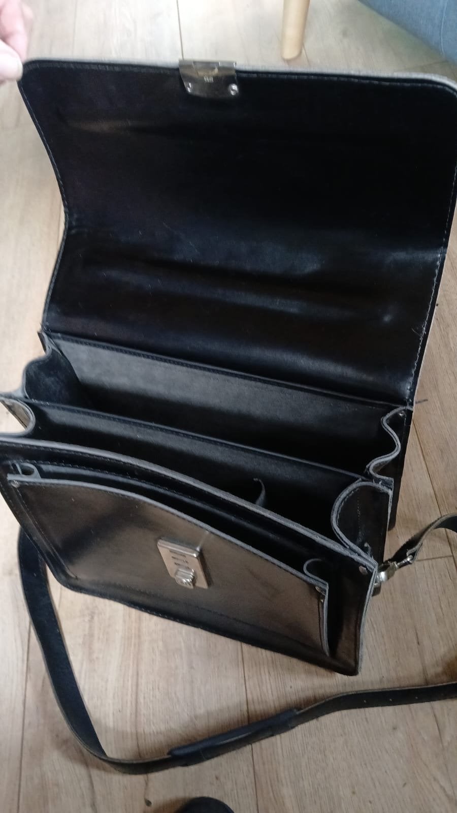 Thierry Mugler Zwarte actetas, schoudertas, Ophalen of Verzenden, Gebruikt, Zwart, Handtas