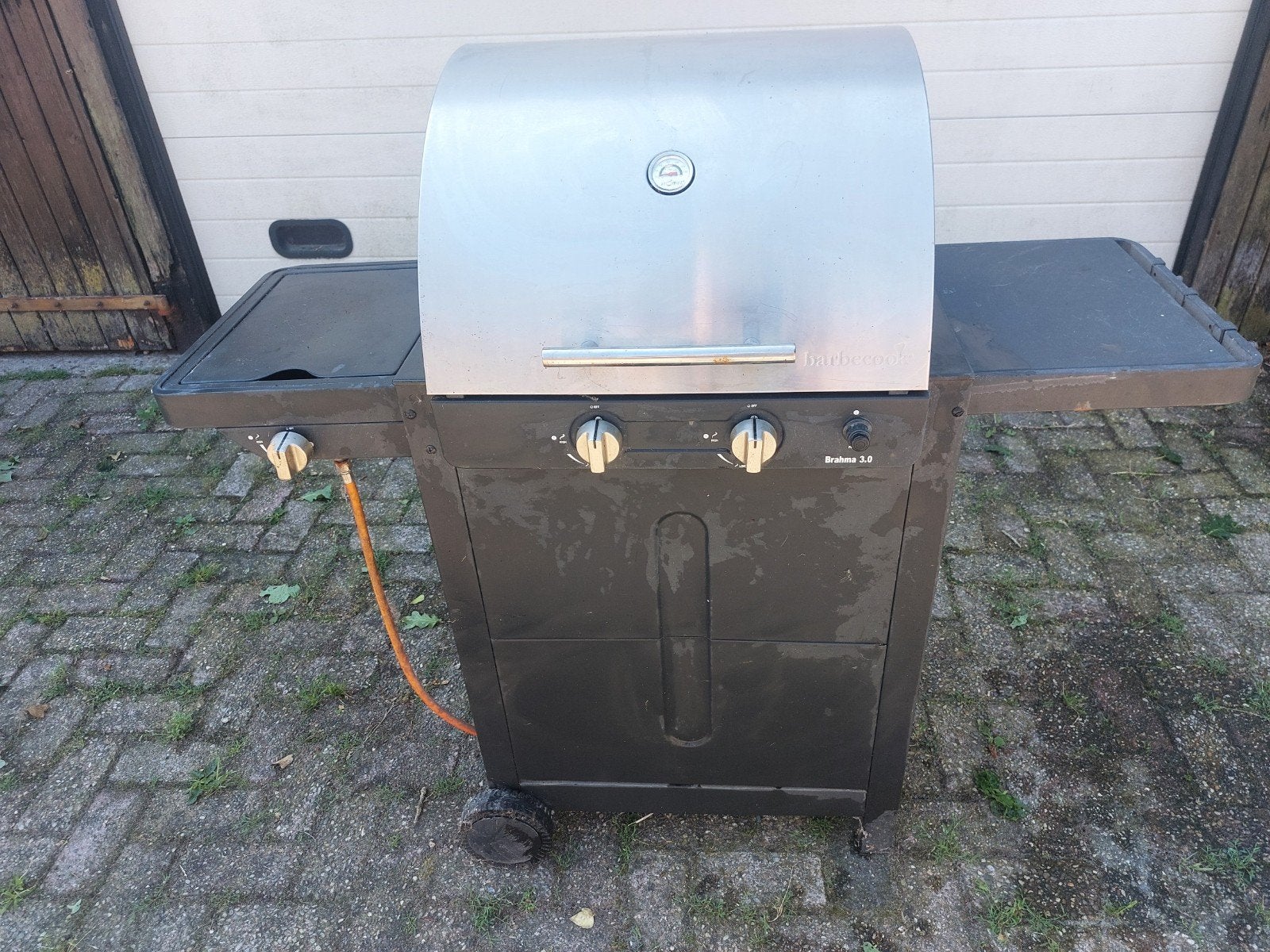 Prima gas BBQ Barbecook Brahma 3.0 met zijbrander, Ophalen of Verzenden, Gebruikt, Barbecook