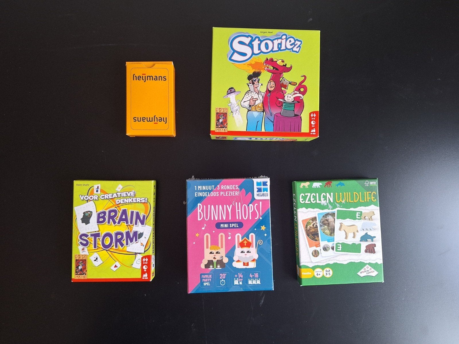 Spellenbundel, Drie of vier spelers, Ophalen of Verzenden, Zo goed als nieuw, IDontity Gamos