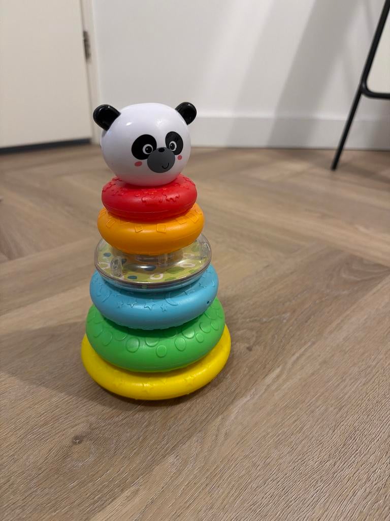 Stapelringen Panda Toren Baby Speelgoed, Ophalen, Gebruikt, Overige typen, Met geluid