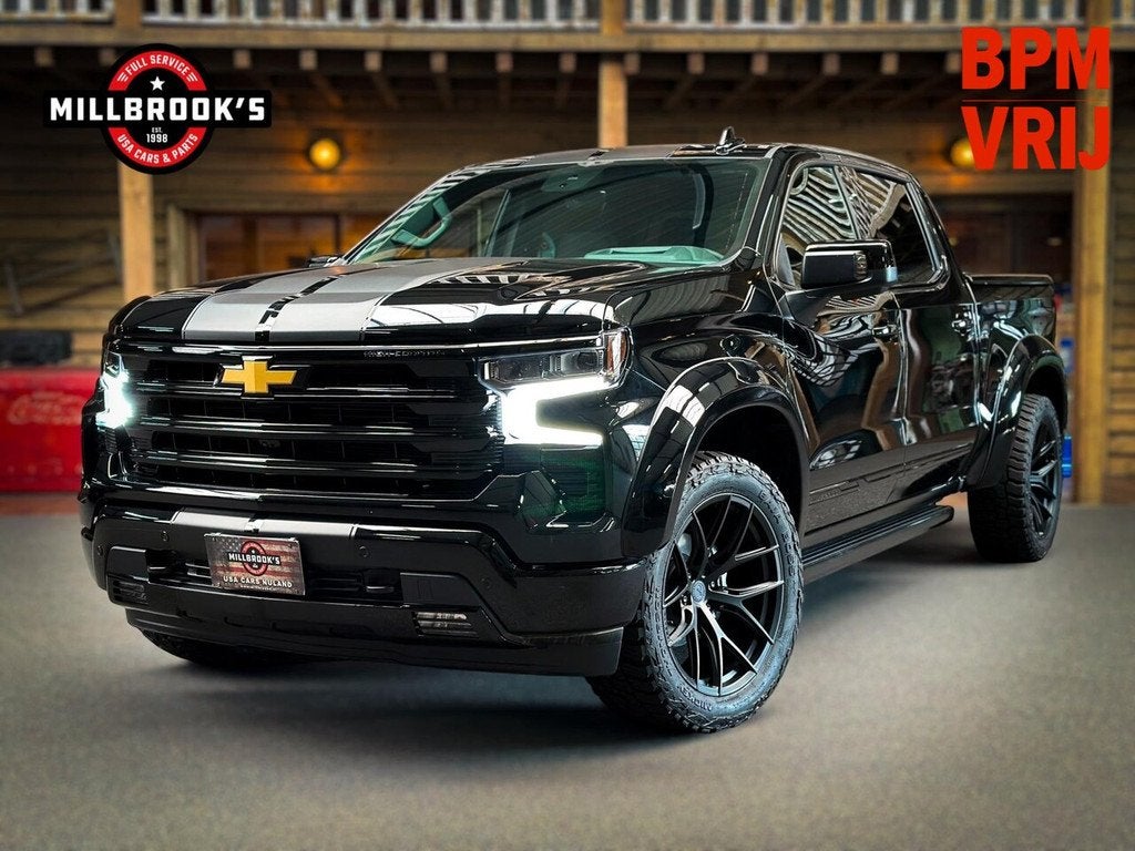 Chevrolet Silverado High Country Black Edition Widebody 6.2, Auto's, Chevrolet, Automaat, 8 cilinders, Zwart, Leder
