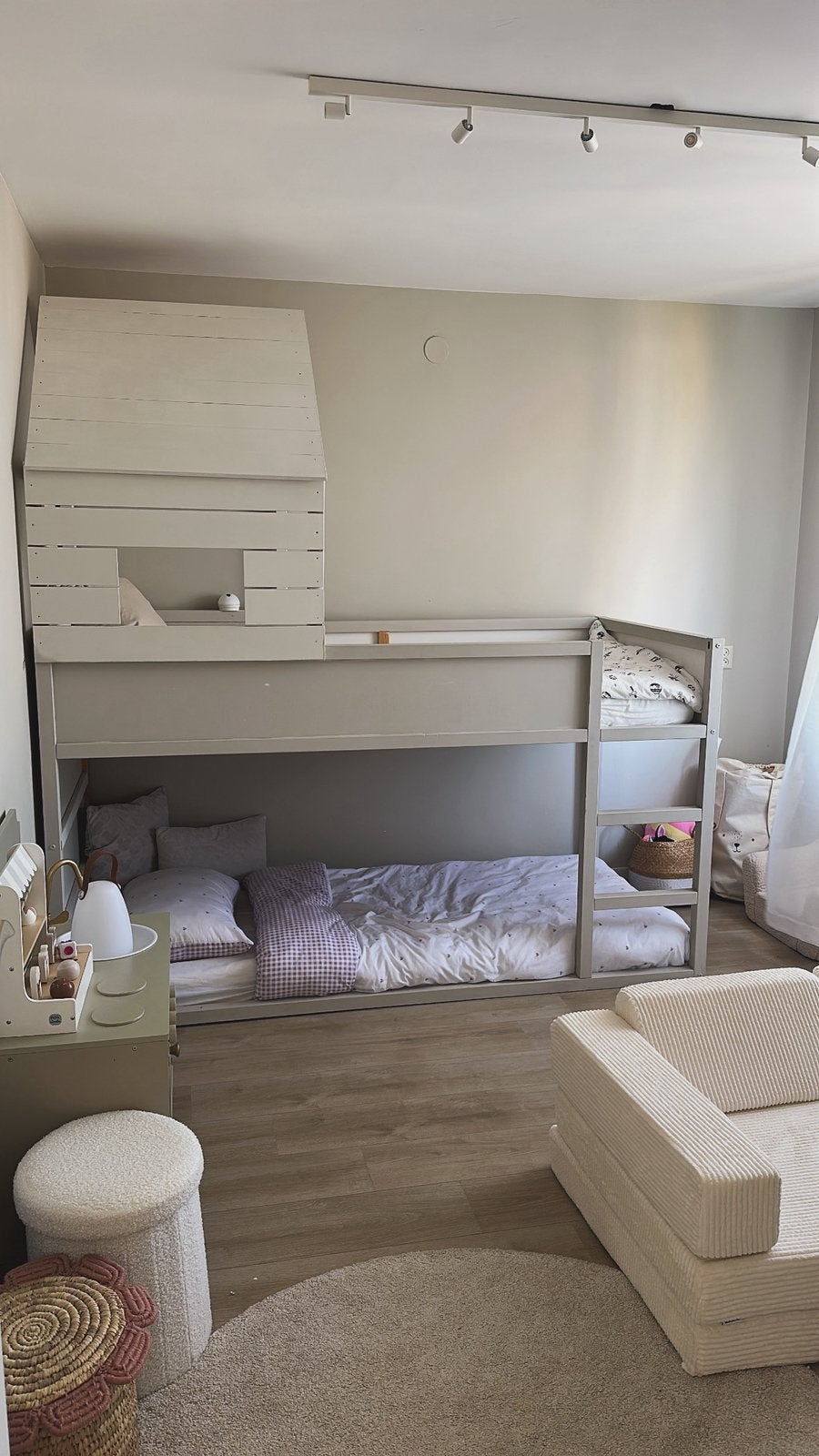 Stapelbed ikea kura, Huis en Inrichting, Slaapkamer | Stapelbedden en Hoogslapers, Ophalen, Gebruikt, 90 cm, Tweepersoons