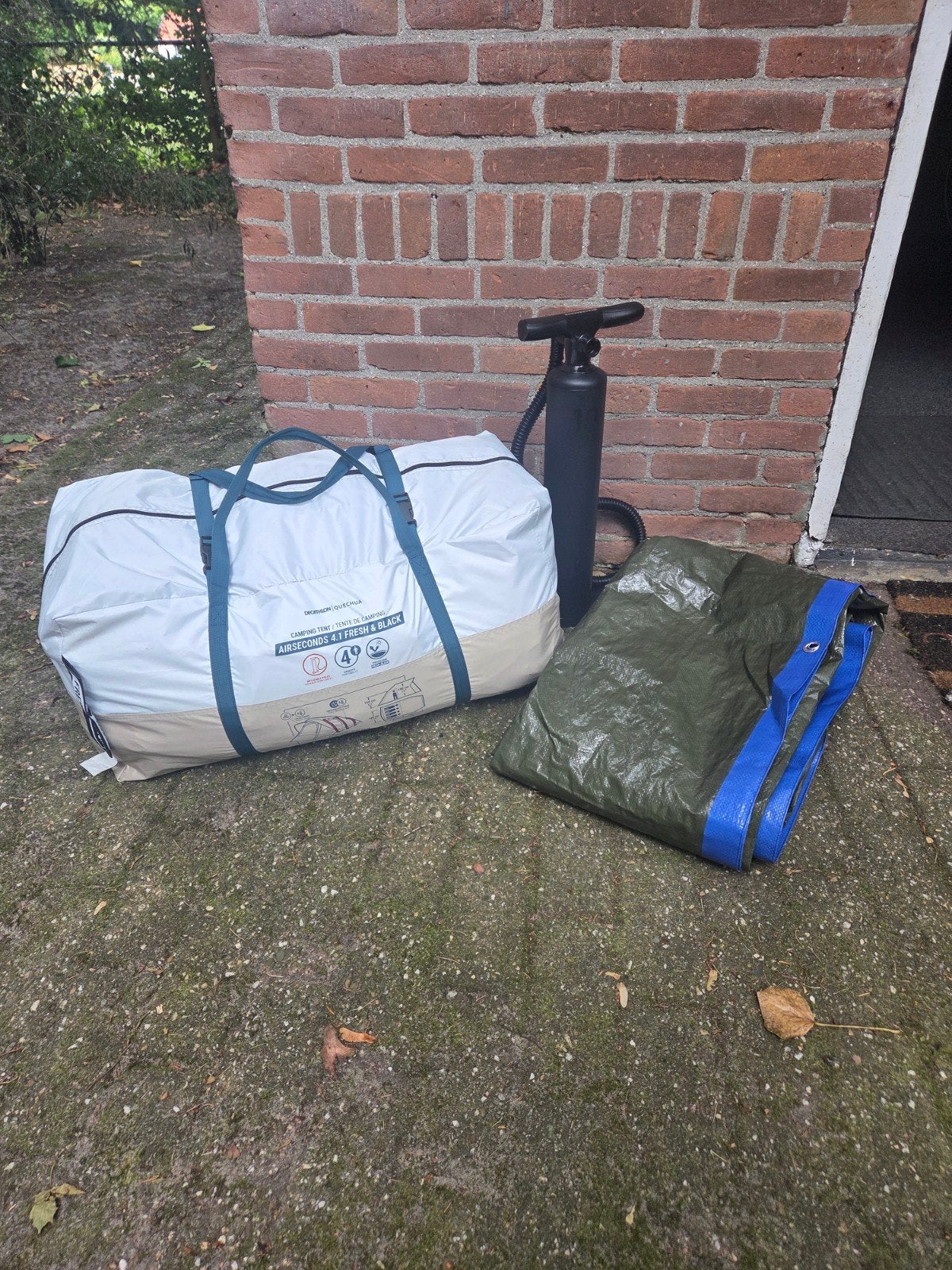 air second 4.1 Decathlon tent, Caravans en Kamperen, Ophalen, Zo goed als nieuw