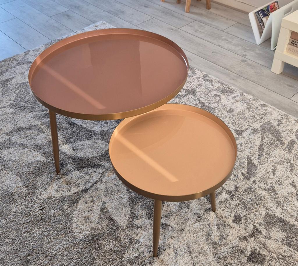Nieuw: Salontafelset Avril Maison du Monde, Minder dan 55 cm, Rond, Nieuw, Ophalen