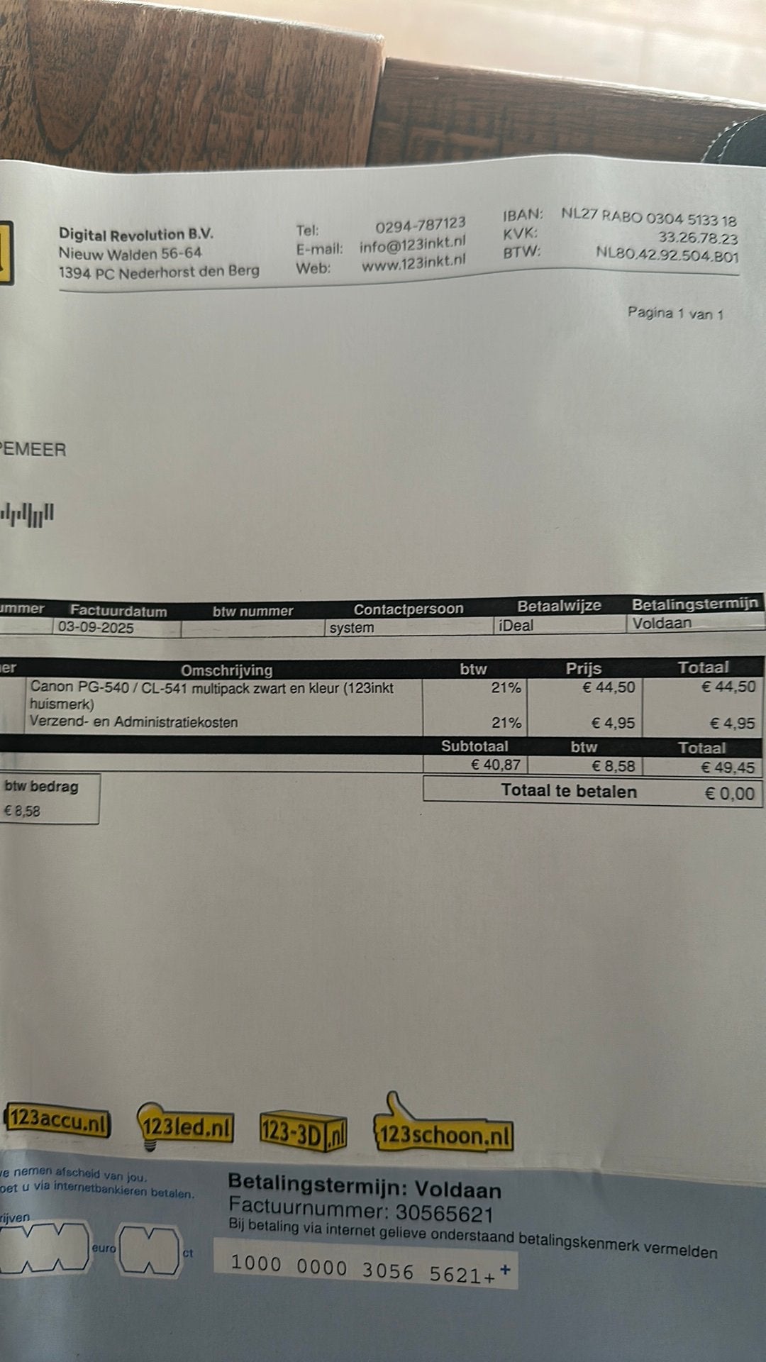 Canon PG-540 en Canon CL-541 multipack zwart en kleur, Ophalen of Verzenden, Nieuw