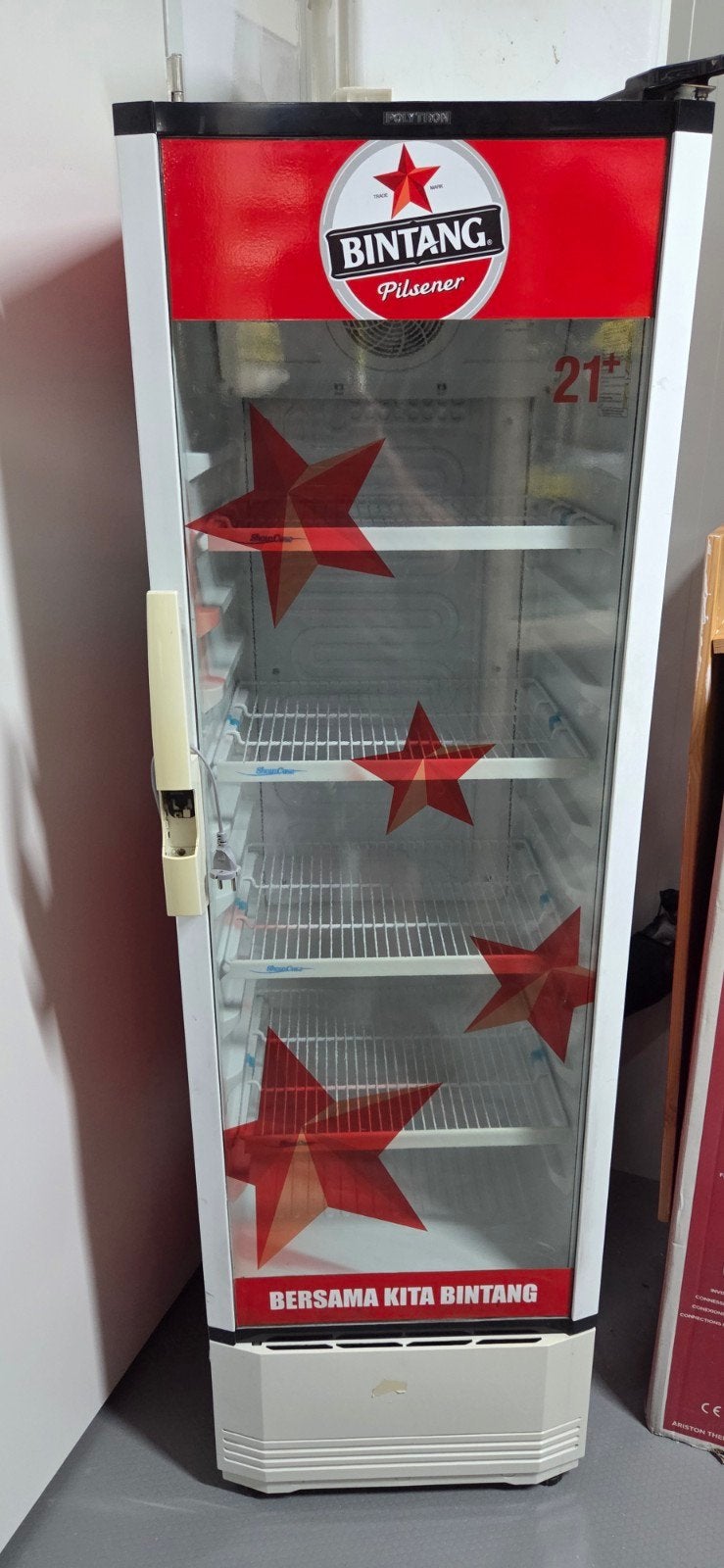 Bintang Pilsener Koelkast - Perfect voor Drankjes, 150 tot 200 liter, 45 tot 60 cm, Zonder vriesvak, Gebruikt