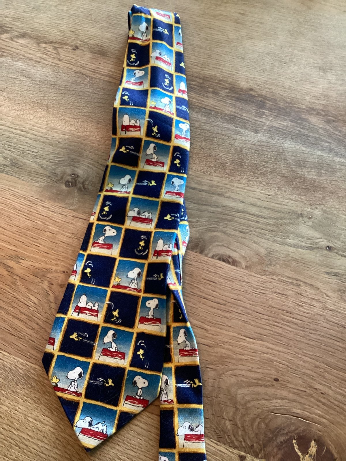 Stropdas Snoopy, Verzenden, Gedragen, Blauw, Met patroon