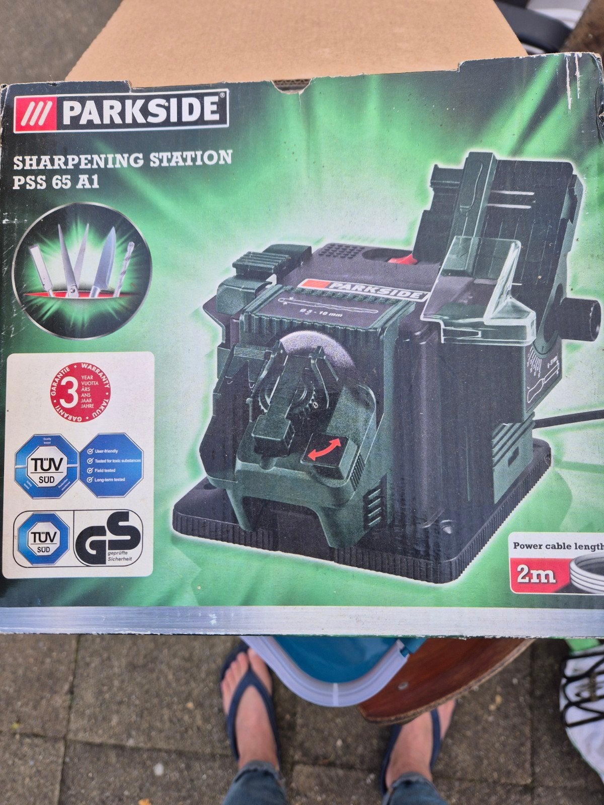 Parkside Slijpstation PSS 65 A1 - Messen, Boren, Scharen, Doe-het-zelf en Verbouw, Ophalen, Zo goed als nieuw, Minder dan 700 watt