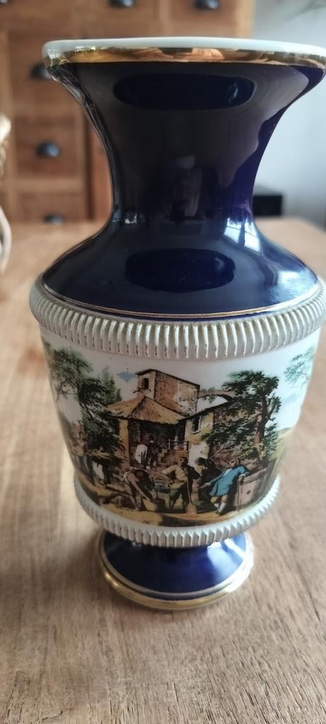 Antieke Italiaanse Vaas uit de Jaren '20 met Landschap, Antiek en Kunst, Ophalen of Verzenden