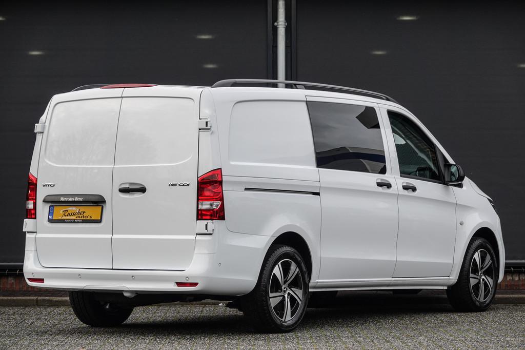 Mercedes-Benz Vito 116Cdi 163Pk 9G-Tronic Aut. | Dubbele Cab, Auto's, Bestelauto's, Automaat, Gebruikt, Zwart, 4 cilinders