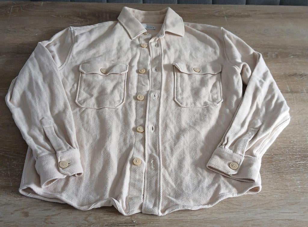 Maat M zara man overshirt vest blouse jasje, Maat 48/50 (M), Beige, Ophalen of Verzenden, Zo goed als nieuw