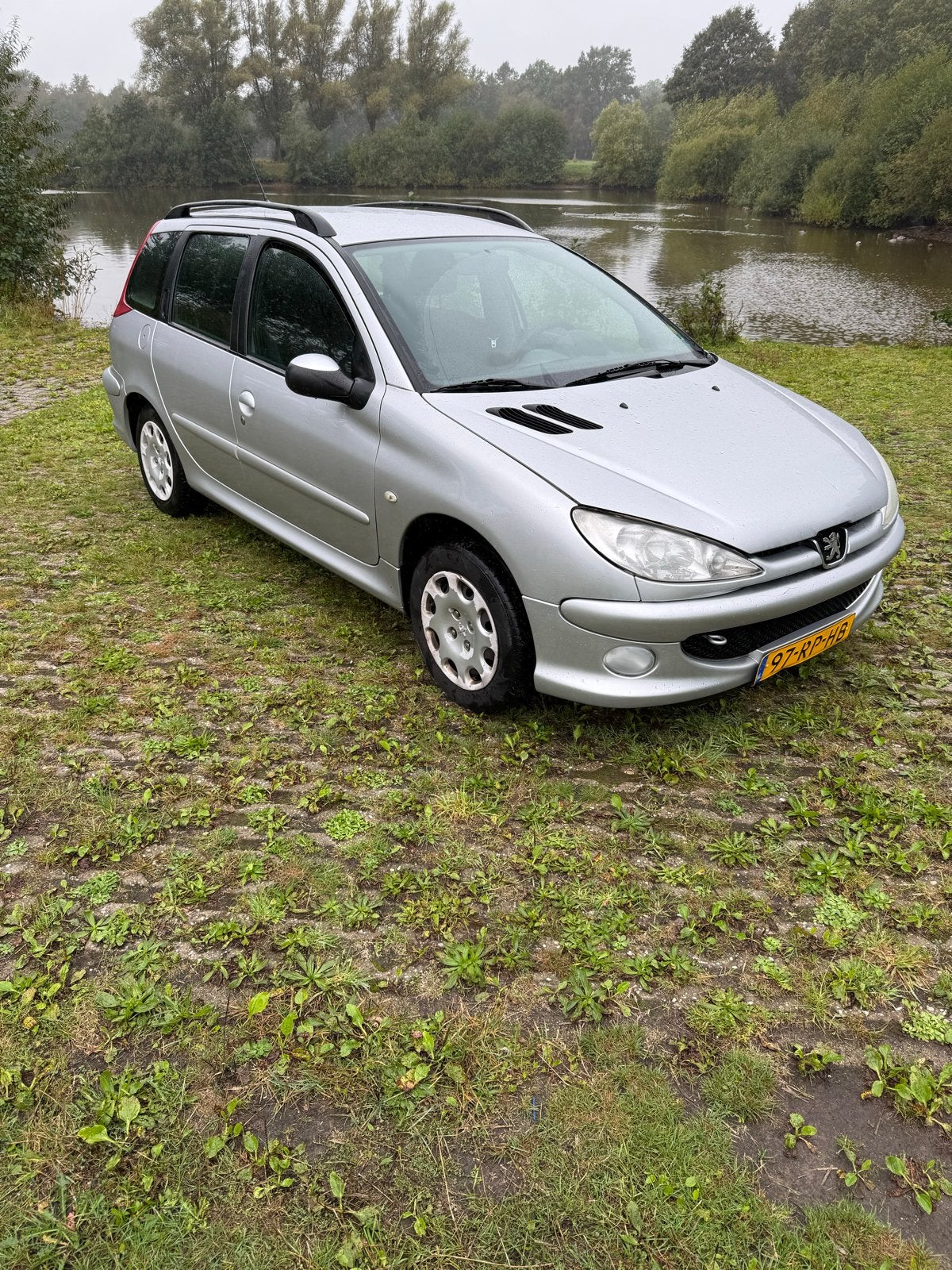 Peugeot 206 1.4 SW XS 2005 Grijs, Auto's, Voorwielaandrijving, 4 cilinders, Origineel Nederlands, Stationwagon