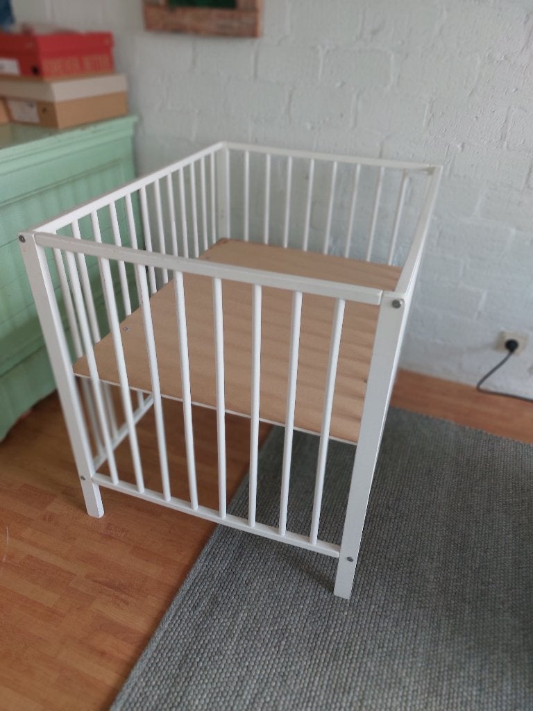 Witte box Timgro, Kinderen en Baby's, Boxen, Ophalen, Gebruikt, Rechthoekig, In hoogte verstelbaar